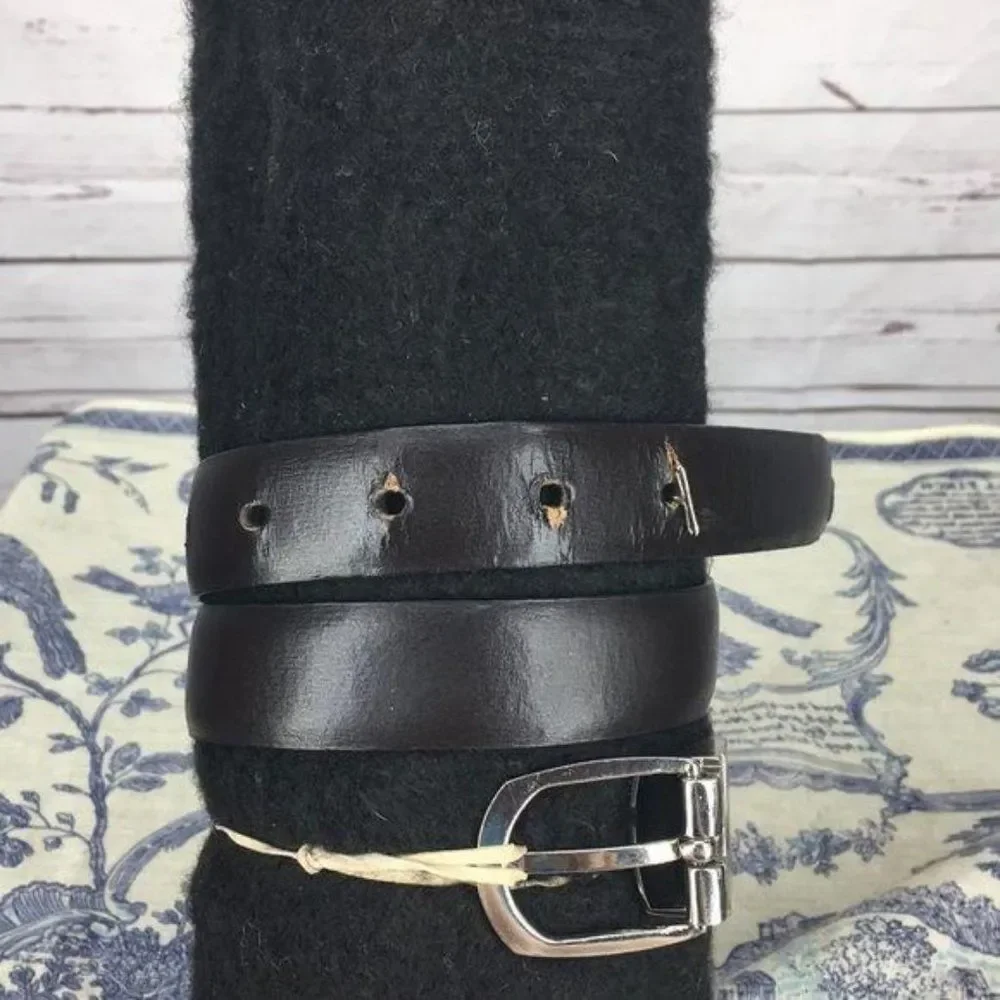 Perry‎ Ellis Black brow reverse Buckle Closure Belt